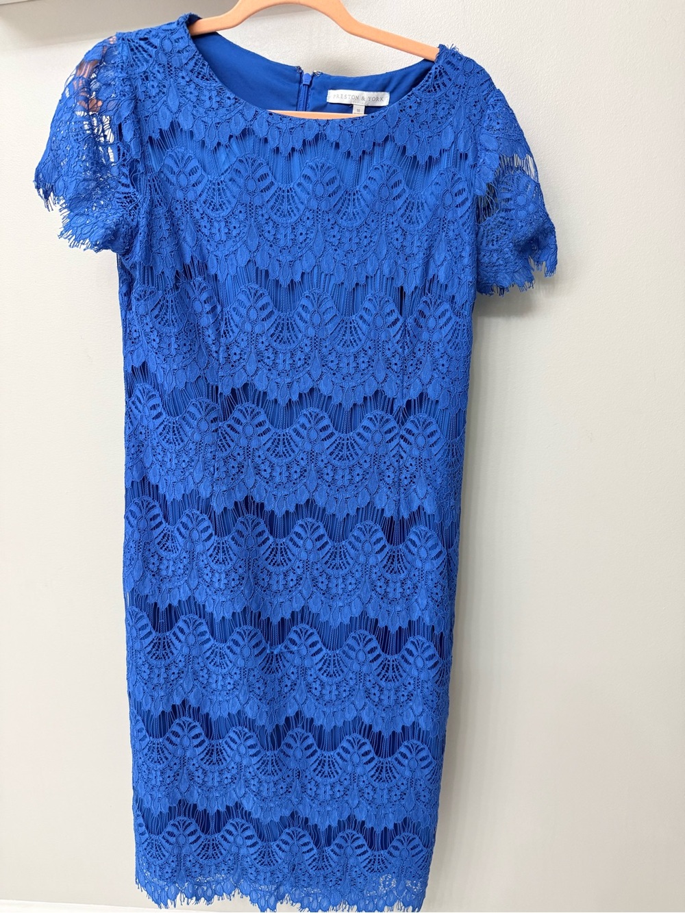 Preston & York Royal Blue Lace Sheath Dress